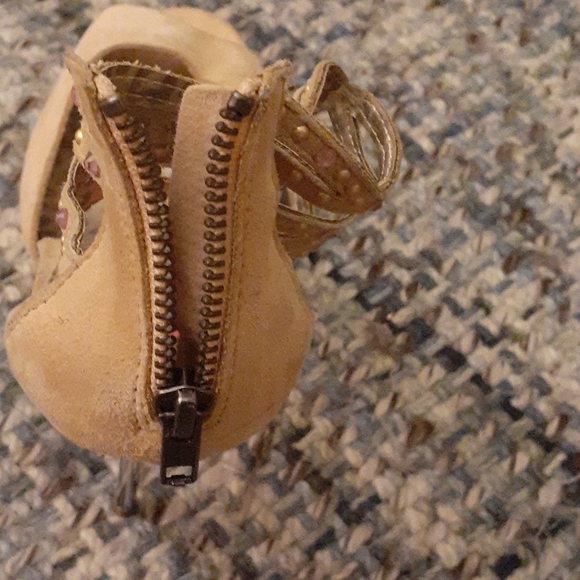 BETSY Johnstone size 10 leather platform shoes - Picture 7 of 10